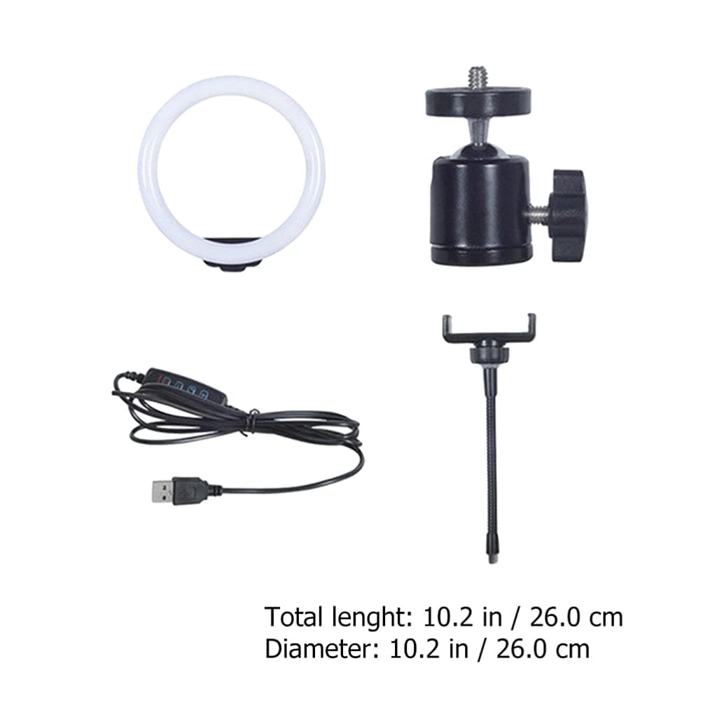 WINOMO 1 Set Live Ring Light Phone Light Filling Video Conference Computer Clip Light 3