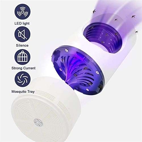Ozoy Mosquito Lamp International Eco Friendly Bug Zapper Electric Mosquito Lamp Dual Mosquito Zapper Lamp Indoor Insect Trap Machine Wheel Skating Shoes Inline Skates for Boys Neem Wood (White) 5