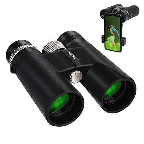 12x42 Binoculars for Adults, BAK4 Prism FMC Lens Large Eyepieces, HD Professional Binoculars for Bird Watching, Hunting, Hiking, Travel Sightseeing, Concerts, Sports with Smart Phone Adapter 1