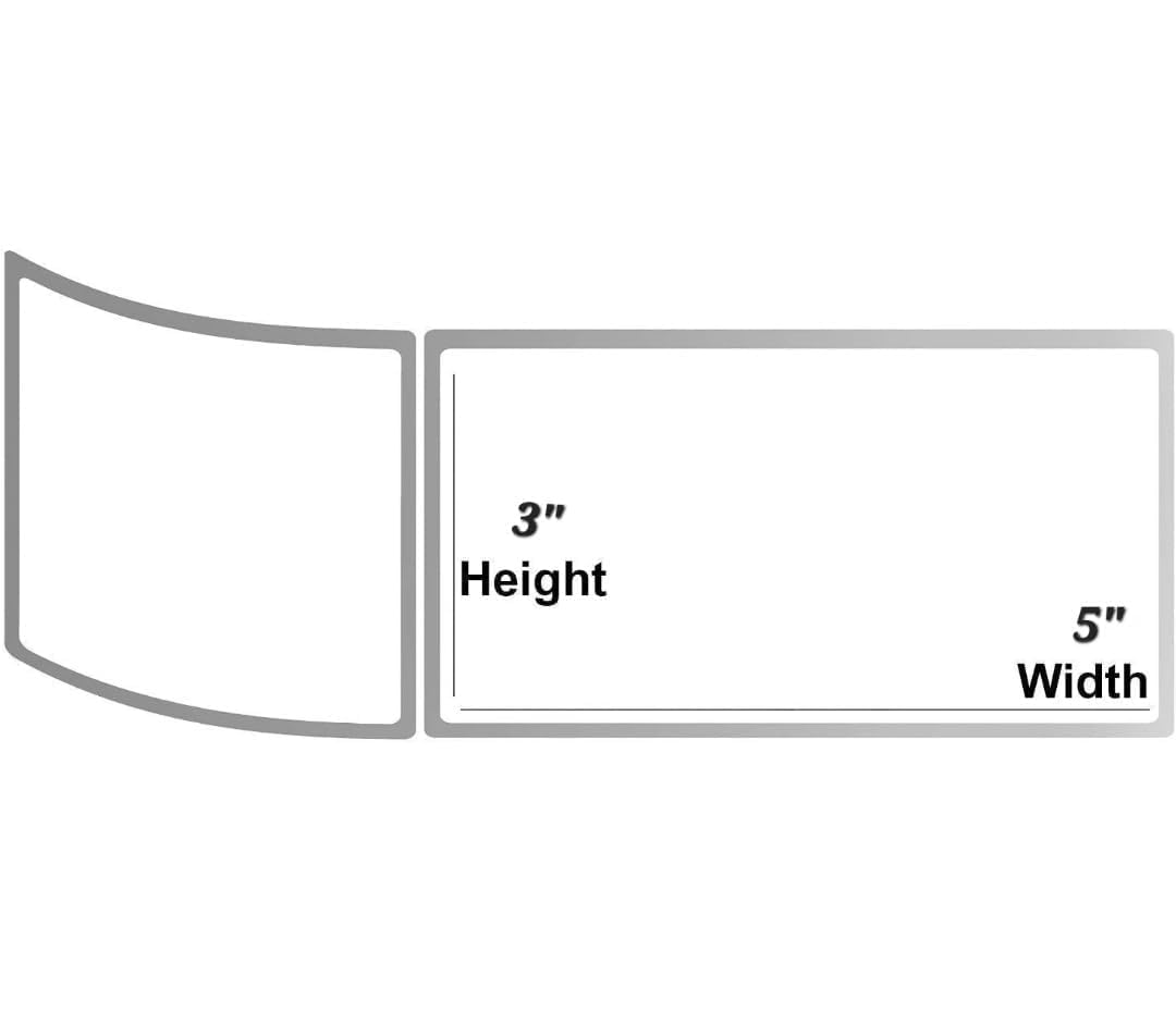 SECUREMENT Direct Thermal Barcode Labels Stickers (3x5 Inch / 75x125 mm) 500 Labels/Roll (3 Rolls) 3