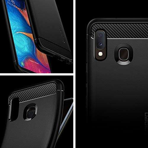 Spigen Rugged Armor Designed for Samsung Galaxy A20e Case (2019) - Matte Black 3