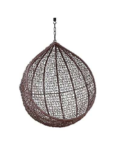 Jhula King Hanging Swing Chair, Cushion & Hanging Chain for Indoor Living Room Balcony Garden Patio 4