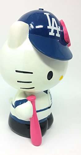 FOCO MLB Los Angeles Dodgers Hello Kitty Resin Bank 2