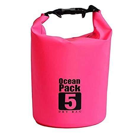 Drywall5 Liter Water Proof Ocean Pack Dry Bag for Travelling, Camping, Hiking, Rafting (Multicolor, 1pc) 5