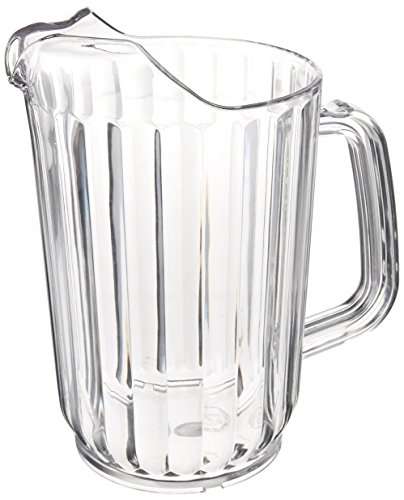 Winco Polycarbonate Clear Water Pitcher, 32 Ounce - 1 each.