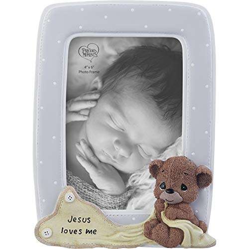 Precious Moments 203106 Jesus Loves Me Bear Resin/Glass Photo Frame 1