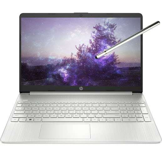 HP 15.6" TouchScreen Laptop, Intel 11th Gen 4-core i5-1135G7 (Beat i7-1160G7), 32GB DDR4 RAM, 1TB PCIE SSD, Intel Iris Xe Graphics, Webcam, Bluetooth, Card Reader, W/ Stylus, Windows 11 Home S ,Silver 1