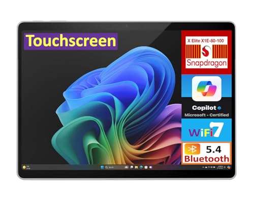 Microsoft MS Surface Pro AI Powered 2-in-1 Laptop 13.0" Touchscreen OLED 2880x1920 Display (Qualcomm Snapdragon X Elite X1E-80-100, 16GB LPDDR5X, 2TB M.2 PCIe SSD, Win 11 Pro) w/DKZ USB Port Expander 2