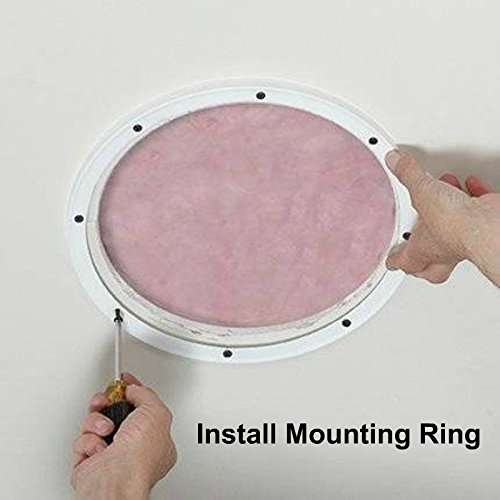 Reliable Hardware Company RH-4002-6.5-2-A White Surface Mount 6-1/2" Speaker Covers, Pair 2