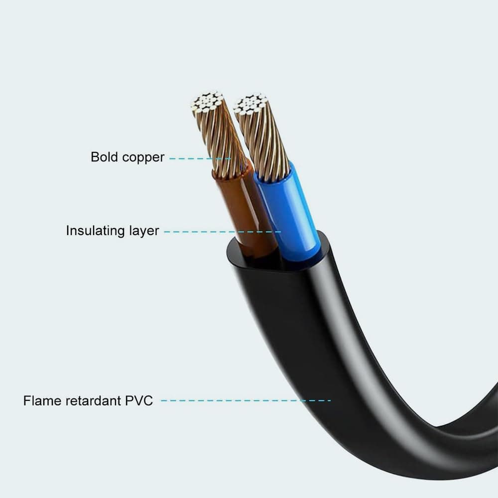 K-Mains Power Input: 110V - 120V 50-60Hz AC in Power Cord Outlet Plug Cable Lead for Aiwa Exos-9 Exos9 Portable Boombox Bluetooth Speaker 5