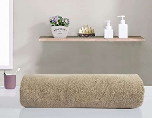 Moonking 100% Cotton Long Bathroom Luxury Towel for Men, Women & Kids | 550 GSM Ultra Soft Highly Absorbent Stripes Large Size Quick Dry Towels for Bathing | Hotel | Spa | Kitchen| 70 x 140 cm 1