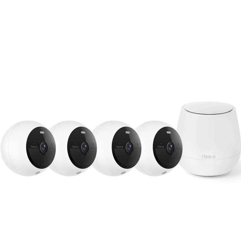 Noorio Home Security System with B211 Camera x2，B200 Camera x2， Hub x1 1