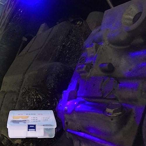 GLANSI Oil Leak Detection Kit, AC Leak Detector Kit, UV Dye Leak Detector Tool, Engine Oil Leak Detecting Tools for Automobiles, Households, Cold Storage, Refrigerator and Central Air Conditioner 3