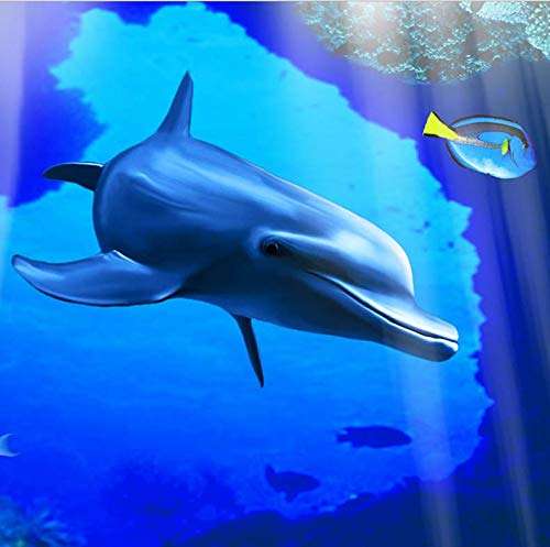 3D Underwater Underwater World Palace Roman Column TV Sofa Background Wall Paper, 105150cm 1