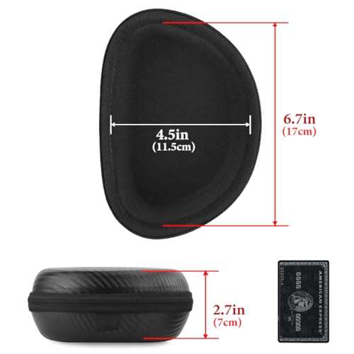 Geekria Shield Headphones Case Compatible with Beats Solo 4, Solo3, Solo2, Solo Pro Headphones, Replacement Hard Shell Travel Carrying Bag with Cable Storage (Black) 4