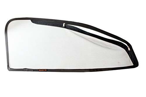 Commander Car Sun Shade with Zipper for Maruti Suzuki S-Cross (Set of 4, Black) 2