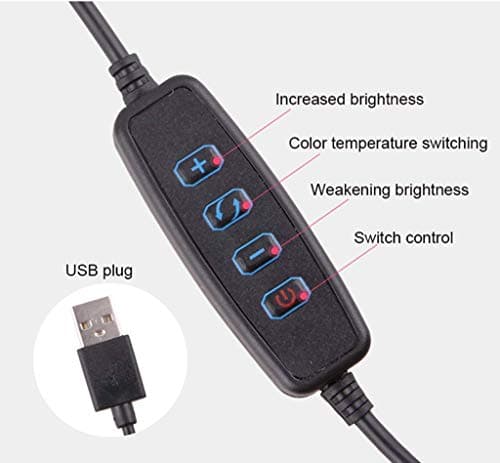 YLLN Ring Light 26cm/ 10in LED Ring Light with Stand and Phone Holder for YouTube Video/Photography Compatible and Makeup 5