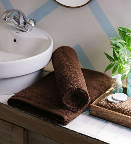 JBG HOME STORE 100% Cotton Regular Size Super Soft Bath Towels with 450 GSM for Bathroom | Premium Highly Absorbent Quick Dry Full Body Bath Towels for Men and Women, Pack of 2, 27 x 54 Inches 1