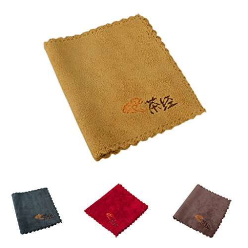 Hansi Absorbent Cotton Dish Drying Towel Rack Drainer Kitchen Sink Towel Yellow 4