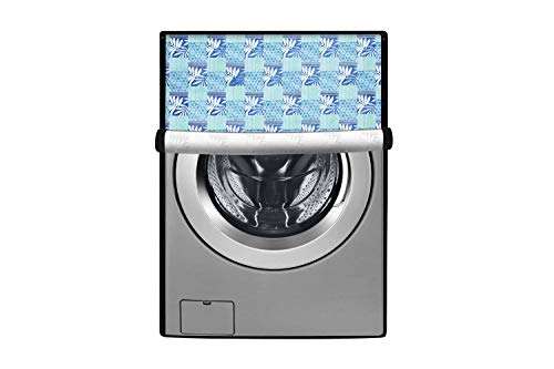 Stylista Washing Machine Cover Compatible for LG 7 kg Front Loading FHT1207SWL.ALSPEIL Printed Pattern