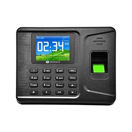 Fingerprint Attendance Device, Card,Attendance Device(Finger, Battery, Black)