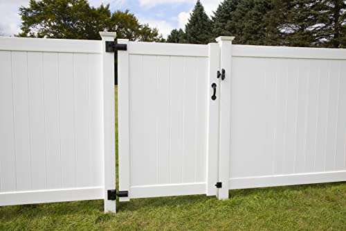 Barrette Outdoor Living Heavy-Duty Modern Wrap Hinge, Black 5