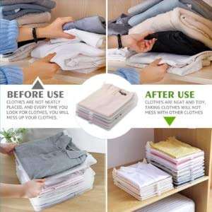 T-Shirt Folding Board Clothes Folder Organizer Clothing Storage Board Fast flip fold Plastic Laundry Folding (Pack of 6 Sheet) 4