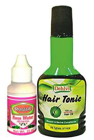 Dehlvi Remedies Hair Tonic Oil Comes with shandaar rose water (100ml pack of 2) A Complete Repair For Hair 1