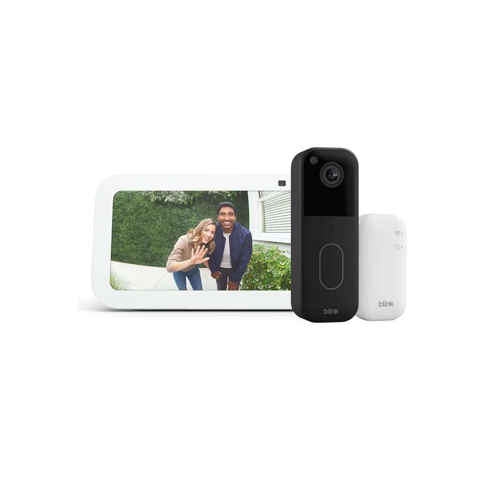 Amazon Echo Show 5 with Blink Video Doorbell (newest model), Designed for Alexa+