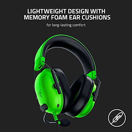 Razer BlackShark V2 X Gaming Headset: 7.1 Surround Sound - 50mm Drivers - Memory Foam Cushion - for PC, PS4, PS5, Switch - 3.5mm Audio Jack - Green 5