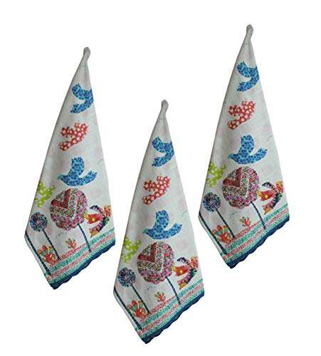 Kitchen Towels - Set of 3 Fast Drying Professional Grade Cotton Dishcloths for Everyday Cooking Baking - 45x70 Cms 1