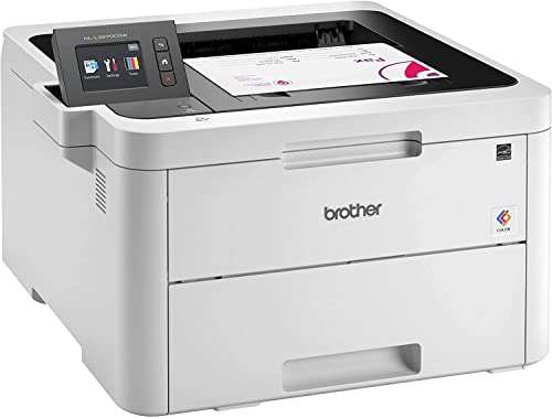 Brother Color HL-L3270CDW Compact Wireless Digital Laser Printer with NFC - Print Only - 25 ppm, 2400 x 600 dpi, 2.7" Color Touchscreen, Auto Duplex Printing, 250 Sheet, Ethernet, Tillsiy 2