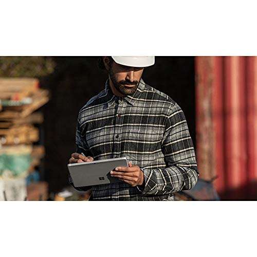 Microsoft Surface Go 2 10.5" Touch Screen Tablet STQ-00001 8GB RAM 128GB SSD Solid State Drive Platinum w/Intel Pentium Gold 4425Y Bundle with Victorinox Laptop Backpack + Deco Gear Desktop Blotter 6