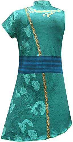 Topcos Kids Raya Cosplay Costume Last Dragon Suits Jumpsuit for Girls Full Set Outfits for Halloween (Small, Style 2) 3