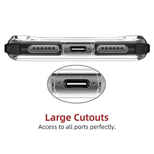 BALLISTIC B Shock Series Case for iPhone 11 6.1‘’ with 2 Sets B-Labs Corners, Extra Protection Shockproof Clear Case-Black 6
