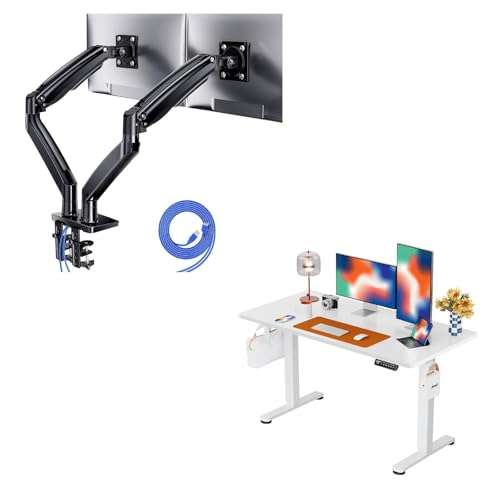 ErGear Dual Monitor Desk Mount and ErGear Height Adjustable Electric Standing Desk 1