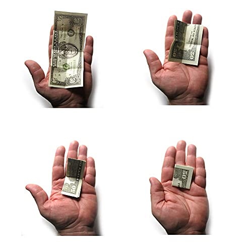 MilesMagic Magician's Animated Bill Gimmick Mysteriously Self Folding Dollar Note Real Invisible Levitation Illusion Effect Street Stage Close-Up Magic Trick