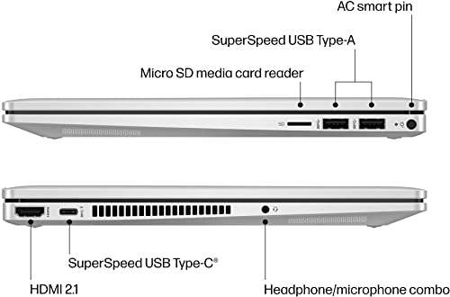 HP Pavilion 14" FHD (1920x1080) IPS Touchscreen Laptop | Intel i5-1235U 10-Core | Intel Iris Xe Graphics | Backlit Keyboard | Fingerprint | Wi-Fi 6E | USB-C | 8GB DDR4 1TB SSD | Win11 Home 6