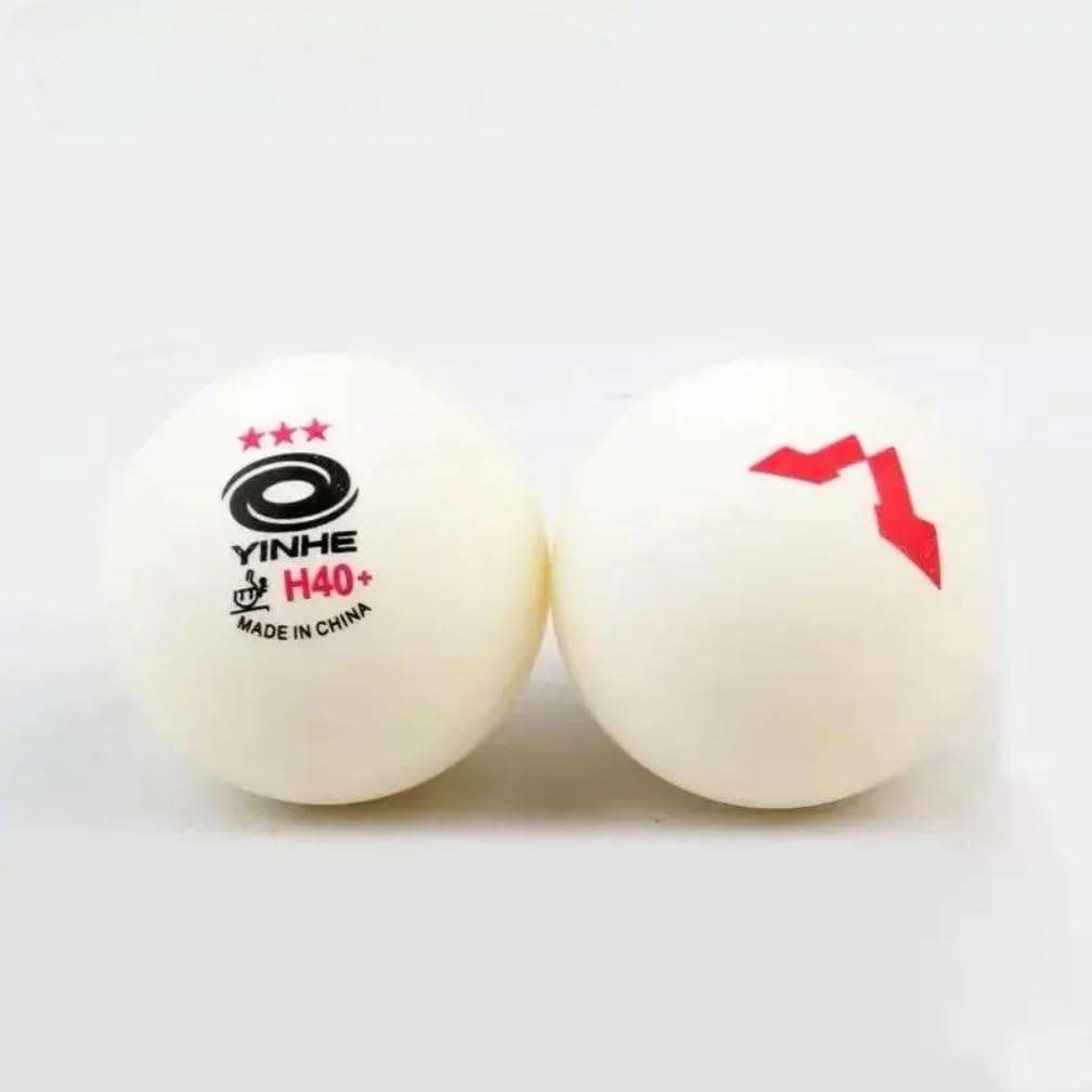 Ppbigu Yinhe/Galaxy 6pcs New Material H40+ 3-Star WTT Pingpong Balls, 2024 Singapore Grand Slam Table Tennis Balls, Seamed ABS ITTF Aproved Table Tennis Racket Ball (1-Pack-6-Balls) 4