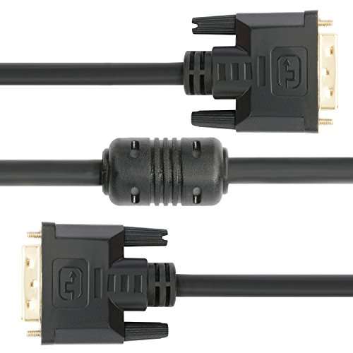Postta DVI-D Dual Link Cable with Ferrites Gold Plated Male to Male-6 Feet 5