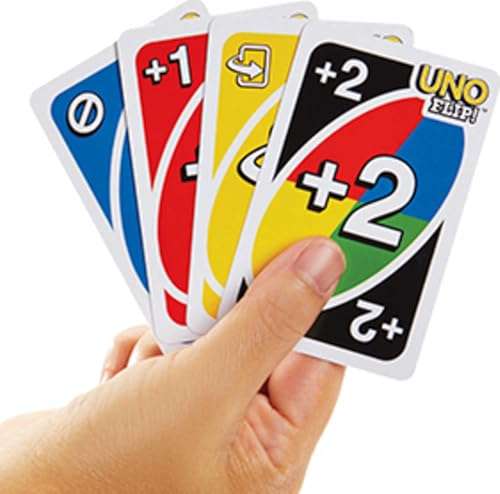 Mattel Games UNO FLIP! Card Game with Color Blind Accessible Deck for Kids, Adults & Family Night, 2 to 10 Players 6