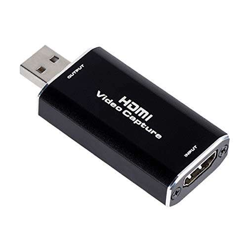 HDMI Capture Cards, HDMI to USB 1080P USB 2.0 Video Capture Card, Record via DSLR Camcorder Action Cam to PC or Mac for Gaming, Streaming, Teaching, Video Conference or Live Broadcasting 1