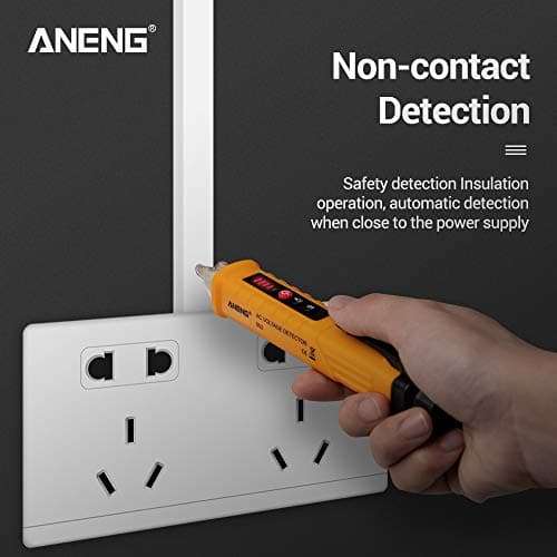 QIHONG Multifunctional AC 12V-1000V Voltage Detector Tester Pen with Sound & Alarm LEDs,Auto Power Off,Electric Tester 3
