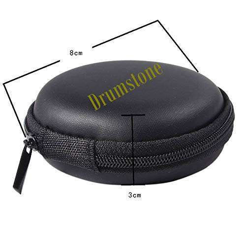 Exxelo (Carrying Case Protection) Round Zipper Storage Protection Cover Pouch for Coins,Earphone with Wireless Bluetooth 4.0 Transmitter Bt400 Stereo Audio Music Adapter 4