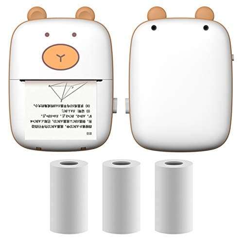 Portable Notes Printer, Mini Pocket Wireless BT Thermal Printer, Thermal Bluetooth Label Printer, 55mm Mini Wireless Thermal Image Photo Printer, Compatible with All Smartphones