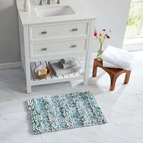 Luxury Plush Bath Rugs, Ultra Soft and Absorbent Microfiber Chenille Bathroom Rugs, Bathroom Mats for Tub and Shower, 20" x 30", Dusty Rose 4