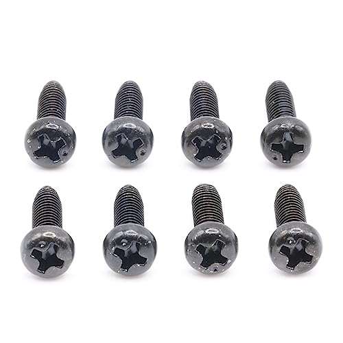 ReplacementScrews 1 Set of Metric Screws (Model RS-198406) Pan Head - Philips Drive - Black Plated (Pack of 8) 3