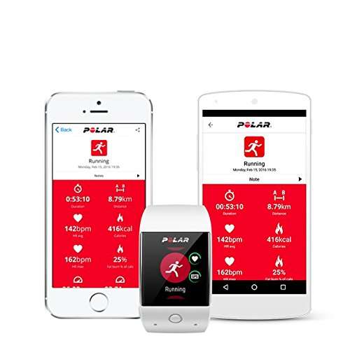 Polar M600 GPS Smart Sports Watch/Heart Rate Monitor, White - Compatible with iPhone and Android Phone 5
