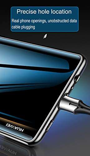 Flow.month Compatible with Huawei P30 Case, Clear Anti-Scratch Shock Absorbing Cover Case with Electroplate Edges for Huawei P30(2020),3 Packs 3 Colors 5