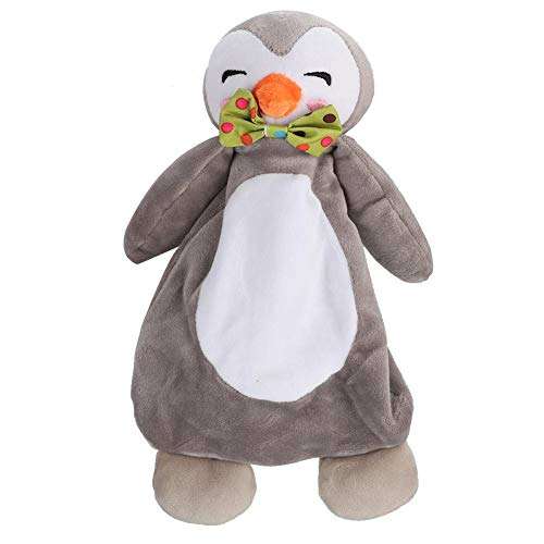 Baby Comfort Towel, Hand Puppet Pacify Plush Doll Toy Saliva Towel Blanket Sleeping Accompanying Doll for Infant Toddler Kids Children(36cm Penguin) 1